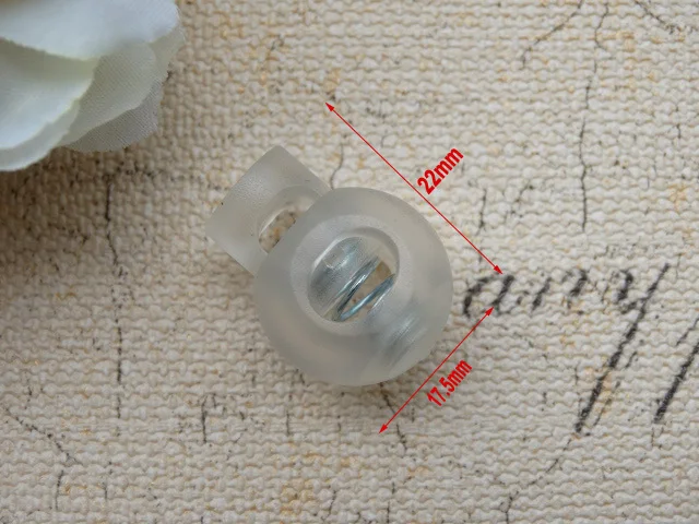 20 шт./лот прозрачные пластиковые замки для шариковых шнуров Круглый рычажный