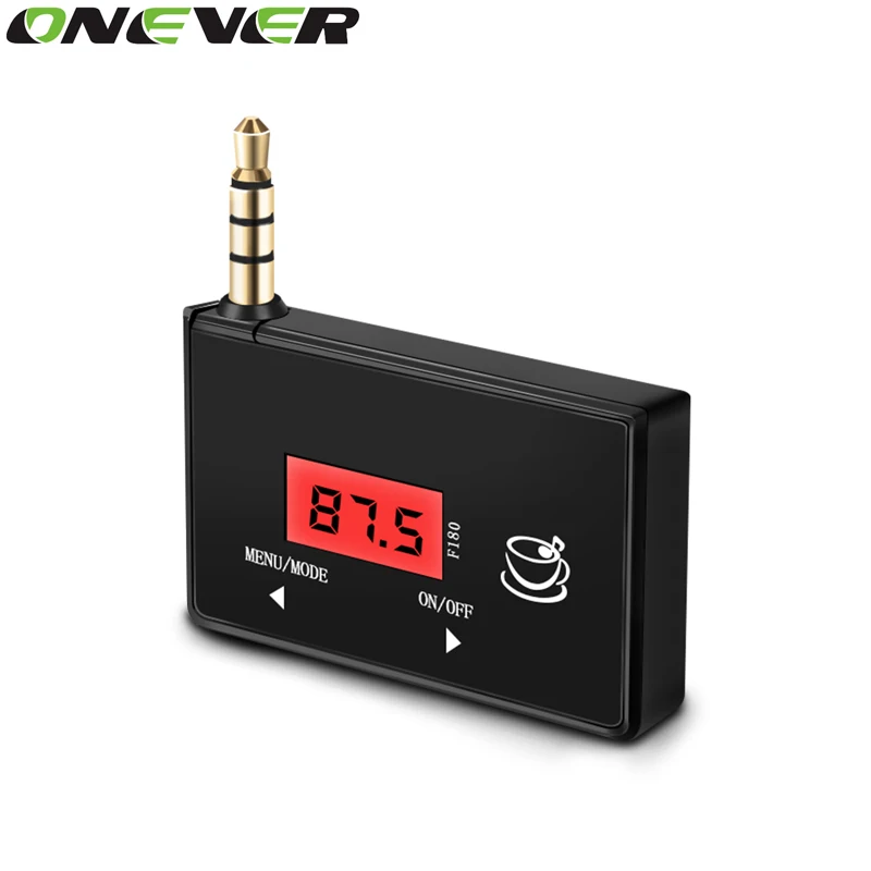 ONEVER беспроводной 3.5 мм аудио в автомобиле fm-передатчик MP3 модулятор Музыка Радио