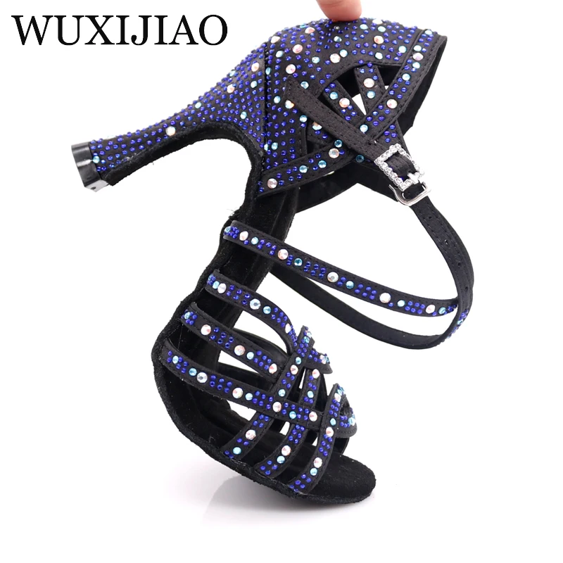 WUXIJIAO, Женская Обувь для бальных танцев, сальса, Латинская танцевальная обувь, квадратная танцевальная обувь, Самба, танго, туфли для вальса, женская мода
