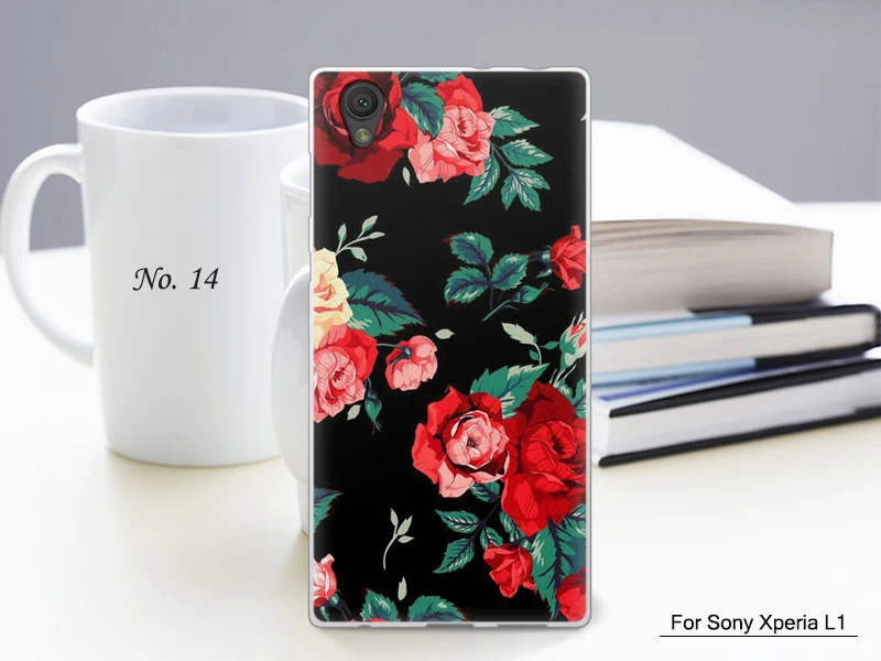 JURCHEN Роскошные УФ чехлы для телефонов с принтом для sony Xperia L1 чехол G3312 G3313 G3311 двойной чехол для sony Xperia L1 чехол силиконовый B