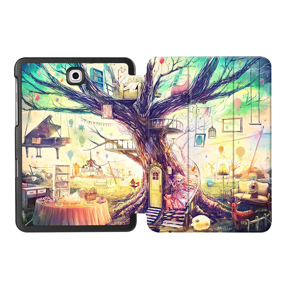 SS14 MTT для samsung Galaxy Tab S2 8," чехол для планшета SM-T710 T715 мультяшный аниме девушка из искусственной кожи флип умный чехол защитный чехол - Цвет: SS14
