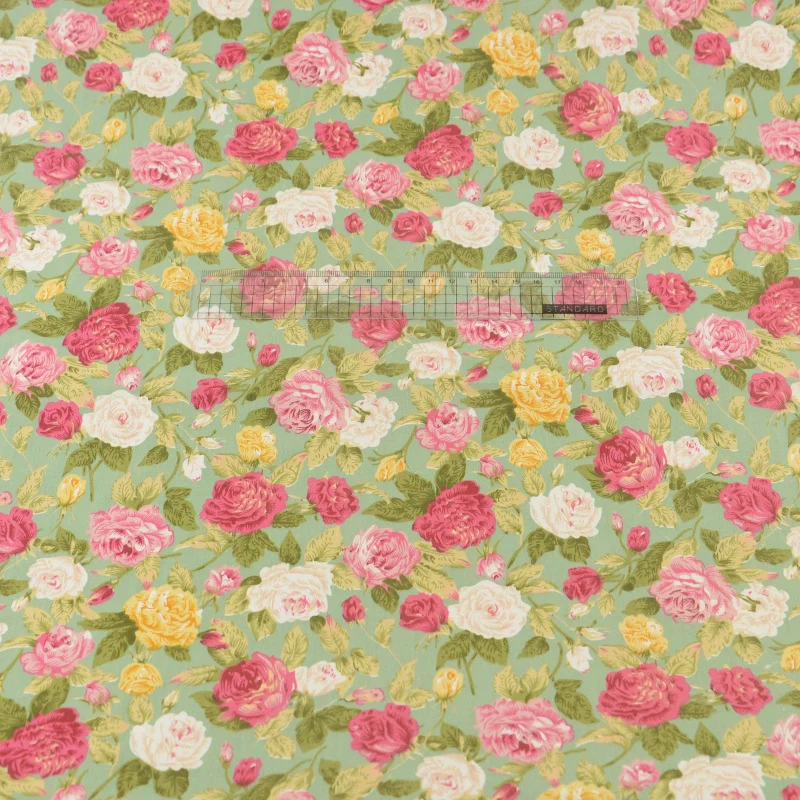 Новое поступление цветочный принт хлопковая ткань краситель шитье Tecido
