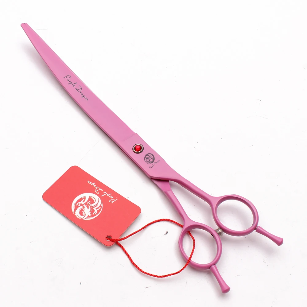 Z4005 9 &quotножницы для ухода за собаками с фиолетовым драконом JP 440C изогнутые