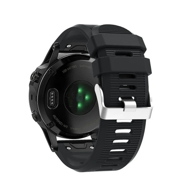 2 шт. силиконовый ремешок для часов Garmin Fenix 5X/Fenix 3/3 HR/D2 Charlie/ Descent Mk1 26 мм|wristband strap|garmin