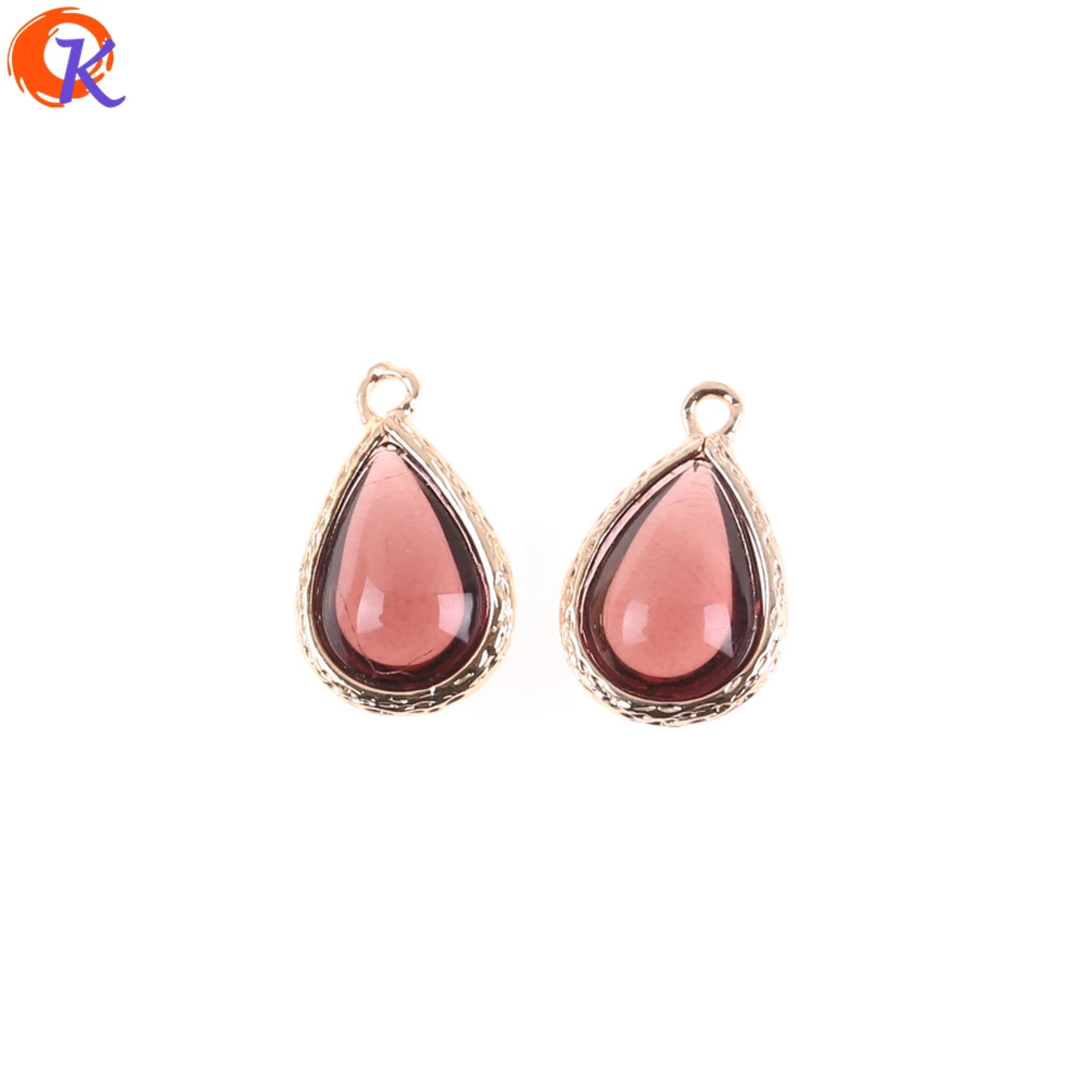 Wine Red Сердечный Дизайн 50 шт 12*19 мм аксессуары для ювелирных изделий/хрустальный кулон/форма капли/Сделай сам/амулеты ювелирные изделия/ручной работы/серьги фурнитура - Цвет: Wine Red