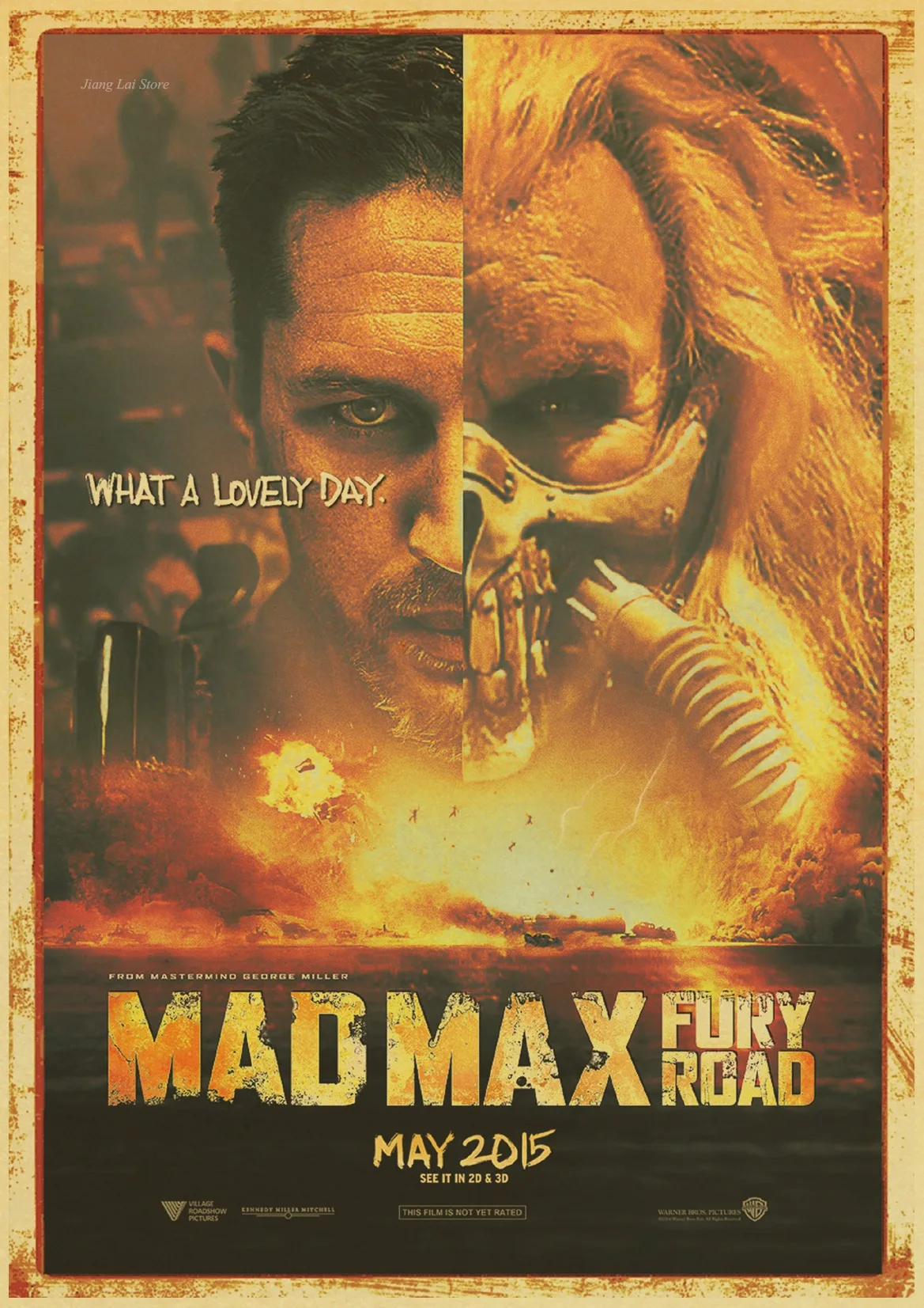 Фильм триллер Mad Max 4 винтажный бумажный плакат настенная живопись украшение дома 42X30 см 30X21 см