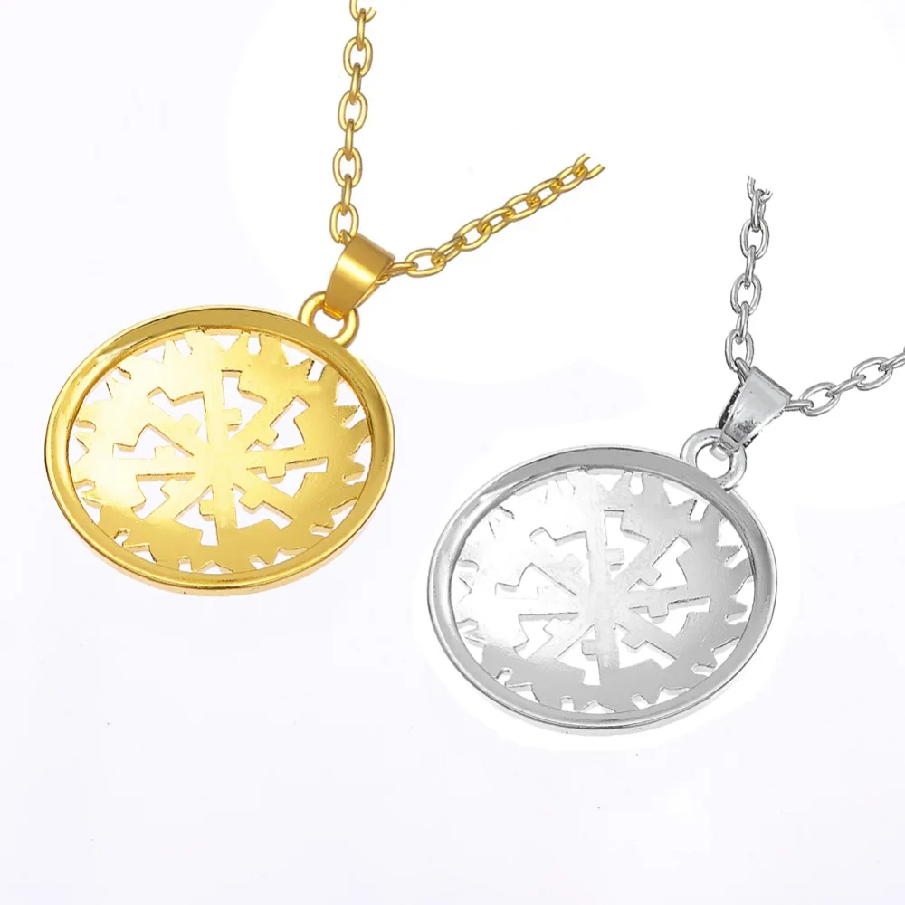 Teamer Adjustable Link Chain Sun Talisman Pendant Necklace Silver Color Round Power Amulet Jewelry for Woman/Man /Friends | Украшения и