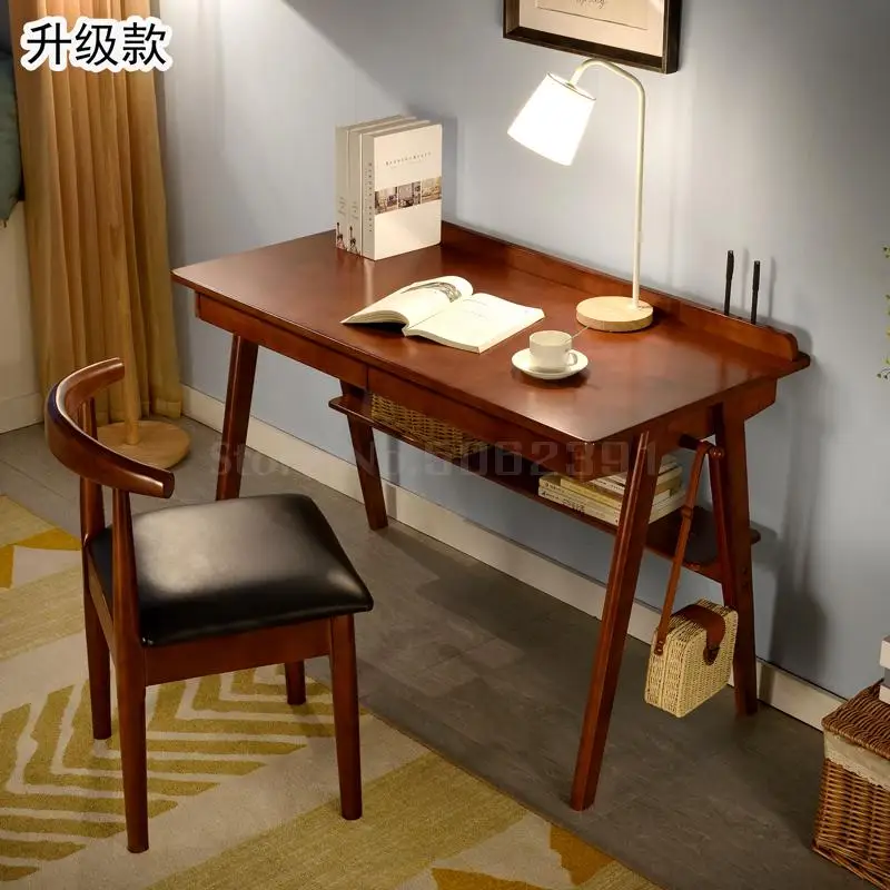 Wooden Desk Middle School Students Study Home Computer Desktop Simple Writing | Мебель