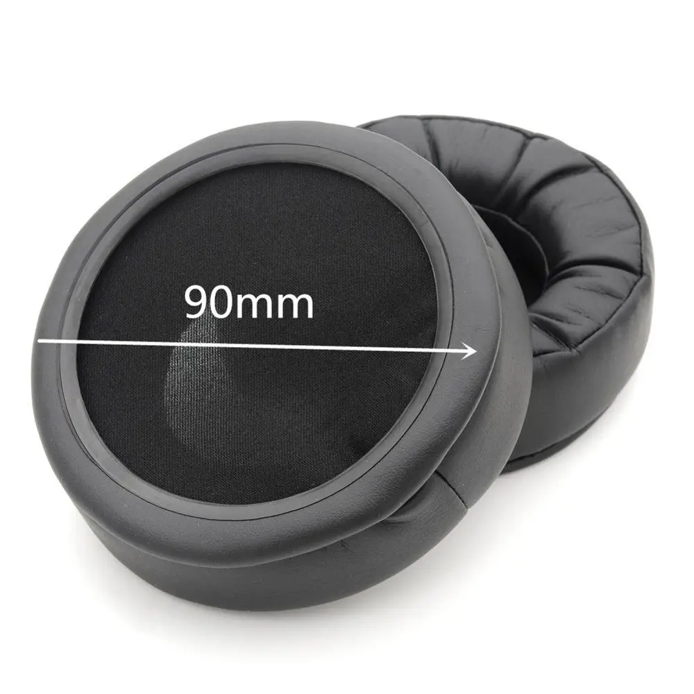 90mm Кожаные Сменные ушные подушечки подушки подушечки для подушек для всех наушников 70 мм 75 мм 80 мм 85 м 90 мм 95 мм 100 мм 105 мм 110 мм - Цвет: 90mm