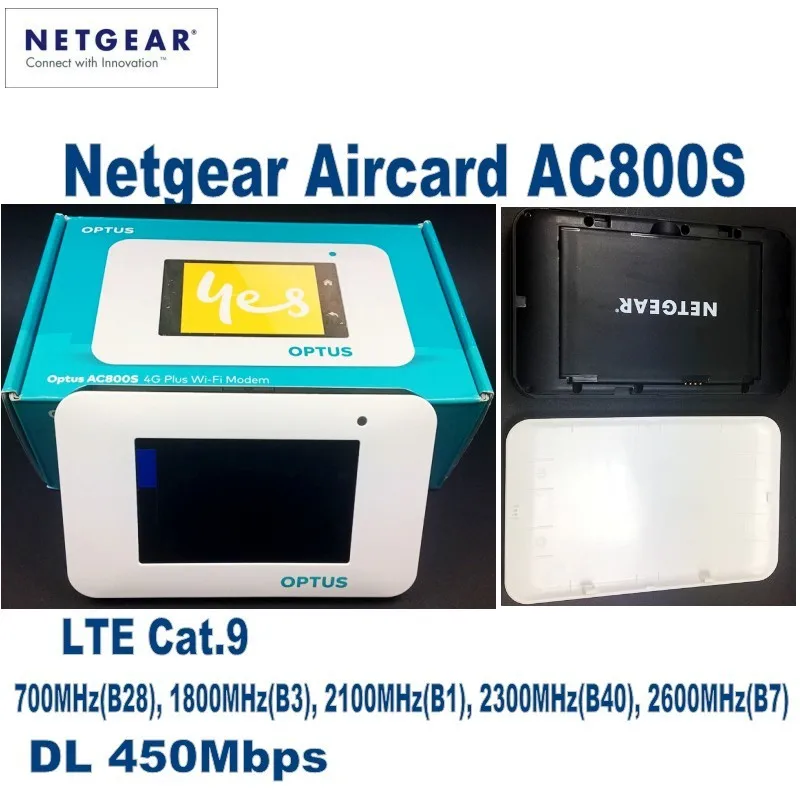 Netgear Aircard AC800S Cat9 450 Мбит/с 4G LTE беспроводной маршрутизатор с поддержкой B1 B3 B7 B8 B28 B38