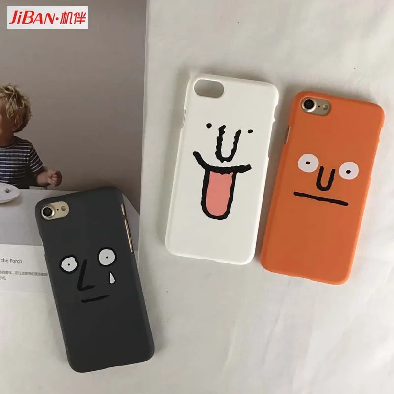 JIBAN мультфильм Смеющийся плач лицо чехол для телефона iphone 6s 6pus 7 plus 8 8plus 5 5s X XS MAX XR