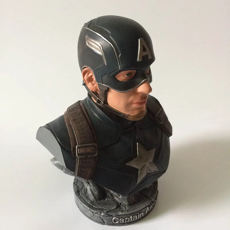 18 см Капитан Америка бюст с героем фильма Мстители: завершающей Steven Rogers статуя GK