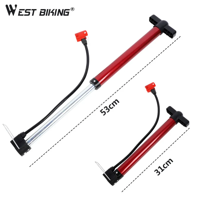 WEST BIKING портативный велосипедный насос с Schrader Presta велосипедным шиномонтажом MTB велосипедный ножной насос Bomba Bicicleta велосипедный воздушный насос