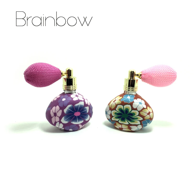Brainbow 15 мл шар парфюмерные бутылочки пустые многоразовые бутылки распылитель спрей Полимерная глина Спрей аромат насос Чехол Путешествия Портативный