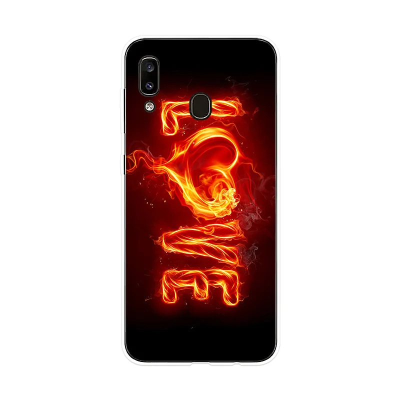 Silicone Case Flame Fire For Sumsung Galaxy A10 A20 A20E A30 A40 A50 A60 A70 A80 Phone Cover M10 M20 M30 |