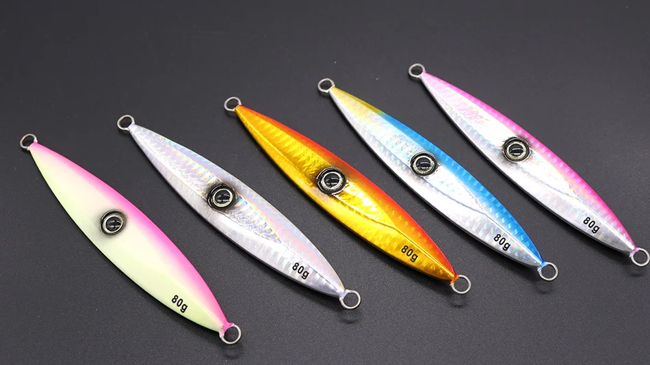 Casstfun Falling Jigs Вертикальная приманка 80 г 100 г 120 г 150 г 200 г металлические приспособления 5 шт./партия медленное движение джигггинг приманка лодка рыболовное грузило приманка