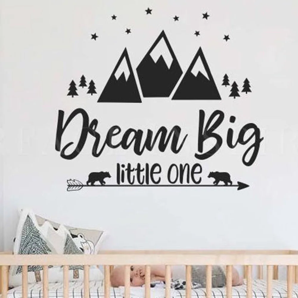 Дети Цитата детские настенные наклейки мечта большой винил настенное украшение