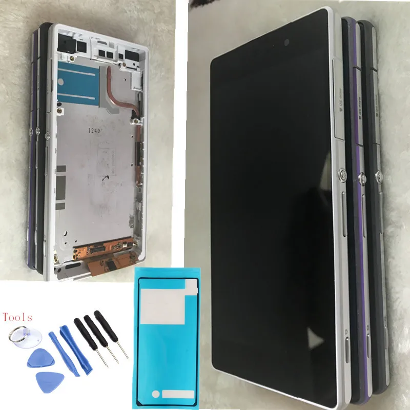 Для Sony Xperia Z2 L50W D6502 D6503 ЖК дисплей Экран дисплея сенсорная Панель полный комплект