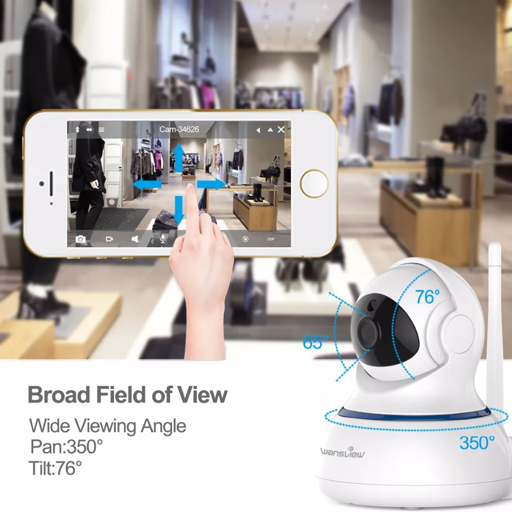 Беспроводная ip камера Wansview Q3S FHD Wi Fi домашняя наблюдения детский монитор
