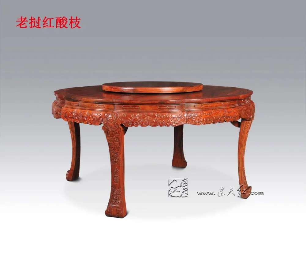 Обеденный стол Круглый из розового дерева 1 5 м|dining table|round dining tablesolid wood furniture |