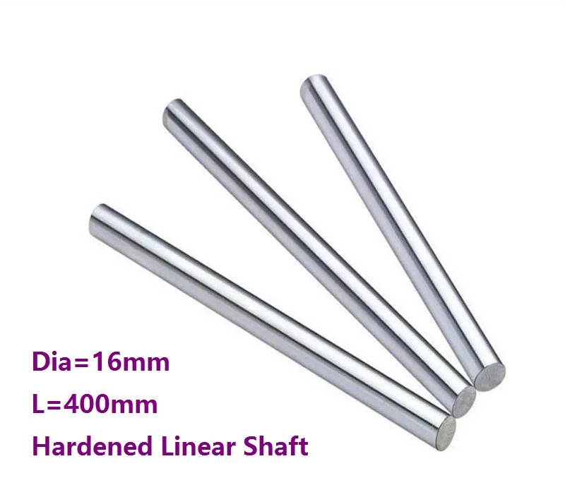 

4pcs/lot Dia 16mm shaft 400mm long Chromed plated linear shaft hardened shaft rod bar rail guide for 3d printer cnc parts
