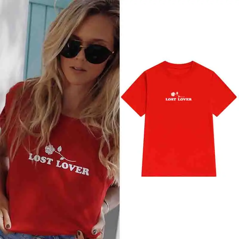 

Sugarbaby Lost Lover T shirt Short Sleeve Fashion Tumblr Tee Women Grunge Casual Tops Crew Neck Fashion shirt Drop ship