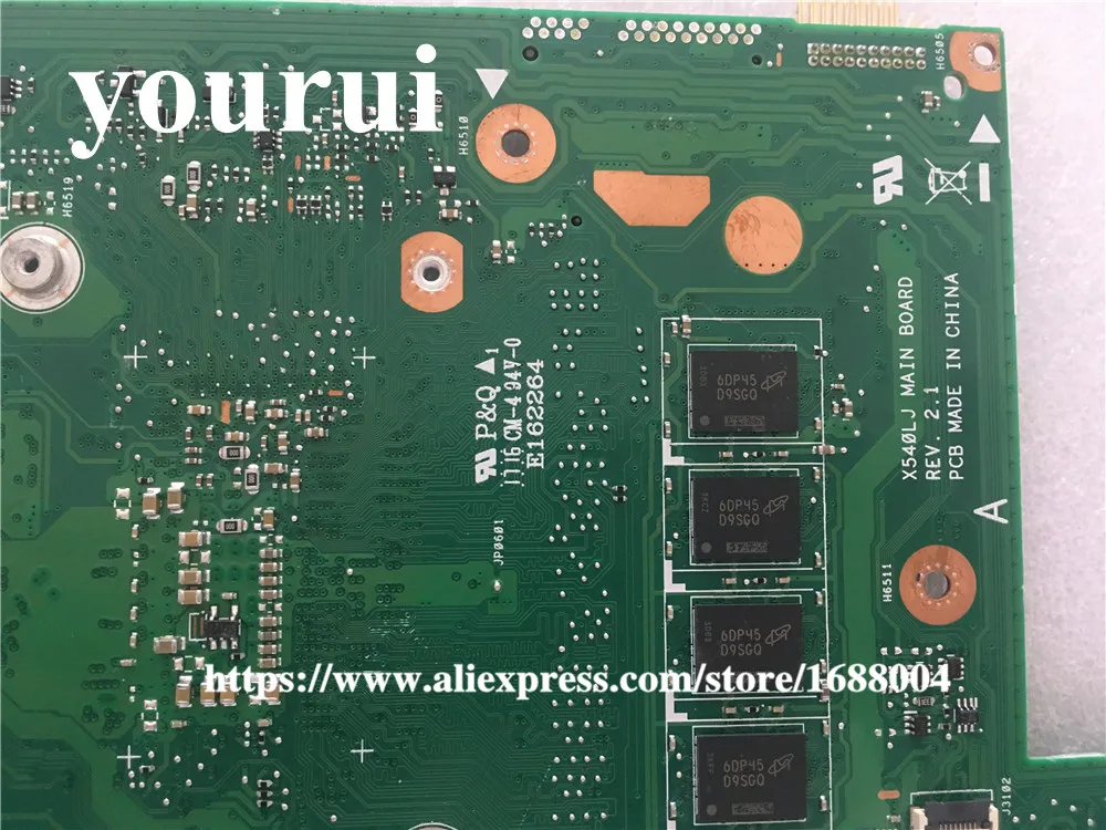 Оригинальный X540LA MB._ 4G/I5 5200U/AS SR23Y для ASUS X540 X540L X540LJ Материнская плата ноутбука USB3.0