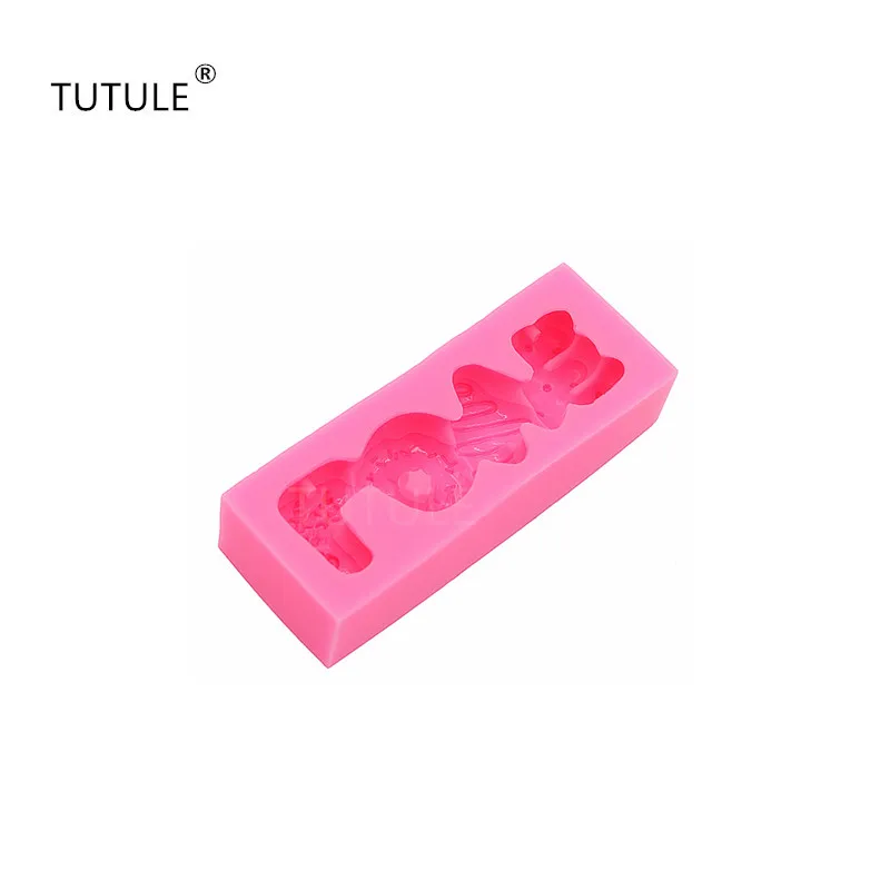 Гаджеты Cookie печенье Mold любовь силиконовые формы Decoden плесень Kawaii Миниатюрные Сладости Fimo Полимерная глина Еда формы