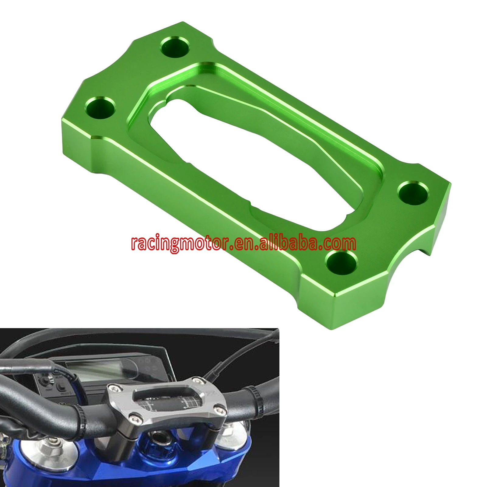 Кронштейн на Руль с ЧПУ для Kawasaki KX125 KX250 KX250F KDX125 KDX200 KDX250 KLX250 D-трекер 22 мм |