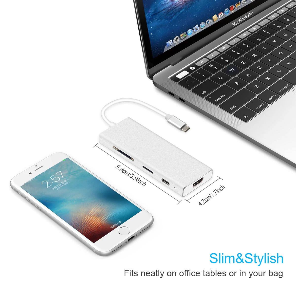 USB концентратор на HDMI 4K адаптер для Macbook Pro C 3 0 порты SD/TF устройство чтения карт