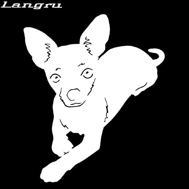 Langru Chihuahua Pet Dog Car Stickers Lovely Vinyl Decal Styling Truck Accessories Decorative Jdm | Автомобили и мотоциклы