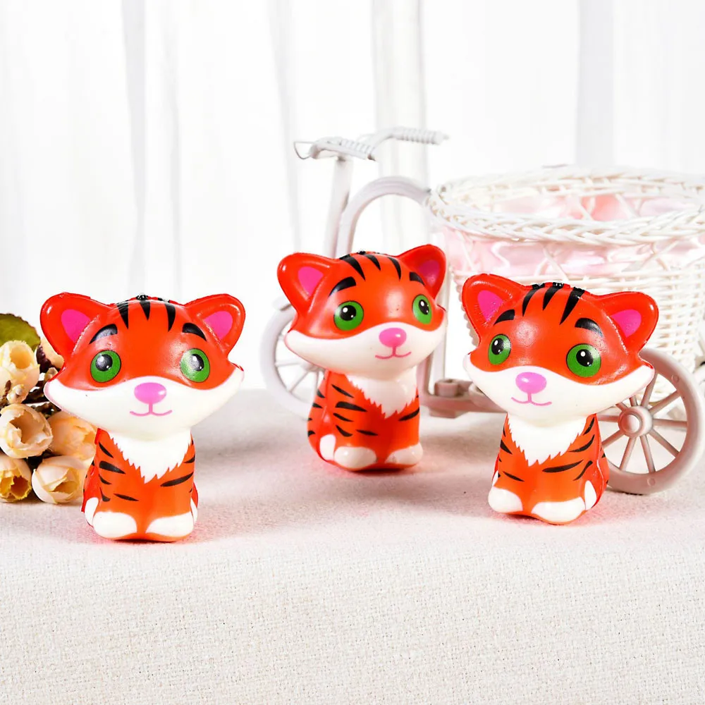 Антистрессовые милые мягкие сжимаемые игрушки Kawaii Tigerkin супер медленно
