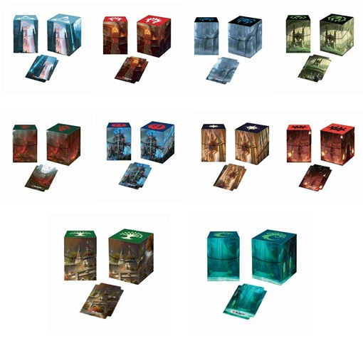 Ультра Pro Deck Box Ravnica десять гильдий настольные игры карты TCG колода чехол для магических карт MGT/Pkm/YGO/сборные игры