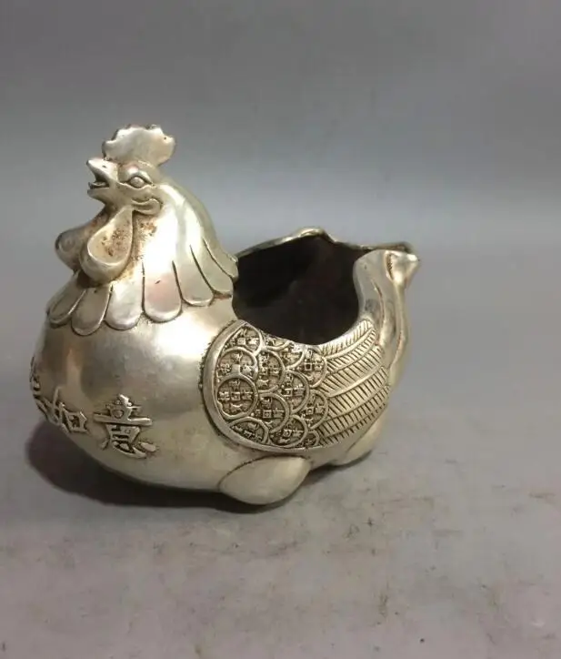 

Коллекционная archaize белая медь курица пепельница