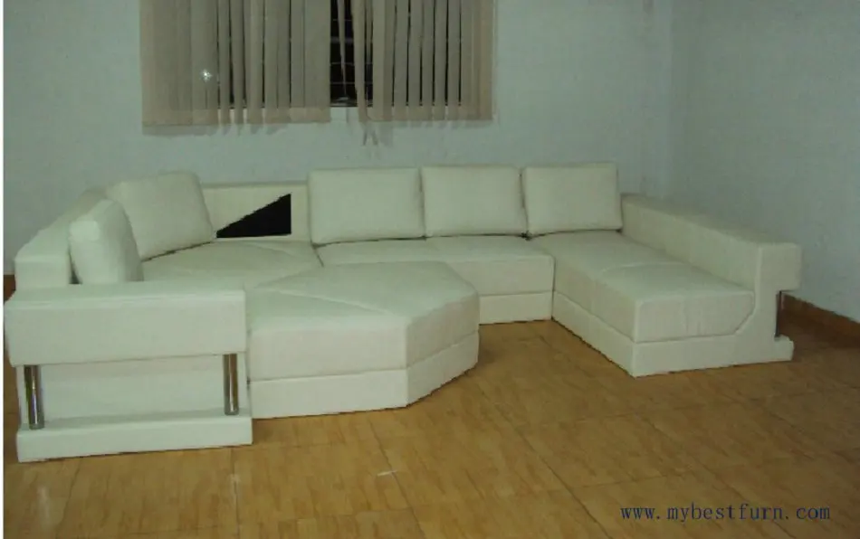 Бесплатная доставка Большой u образный диван из натуральной кожи большая мебель