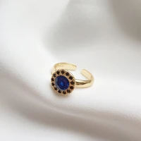 sapphire rings 925 sterling silver gold gem planet surrounds design fashion rings women personality trendy silver 925 jewelry