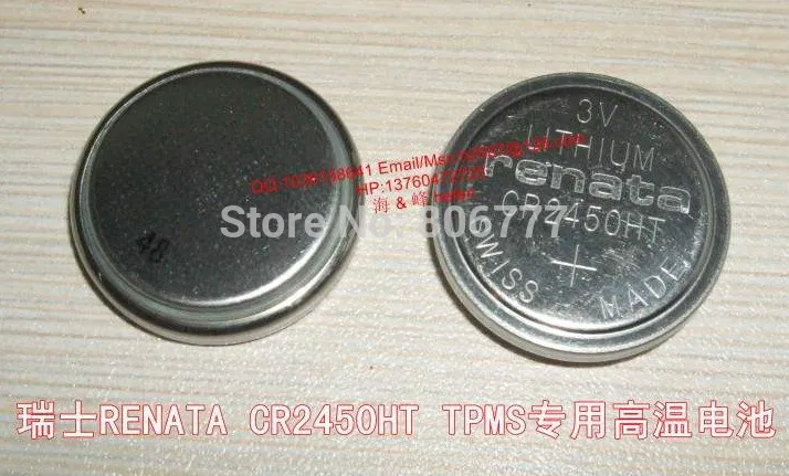 RENA монет элемент высокой температуры батареи CR2450HT для TPMS 125C 3 0 v SMD Тип|cell phone wireless