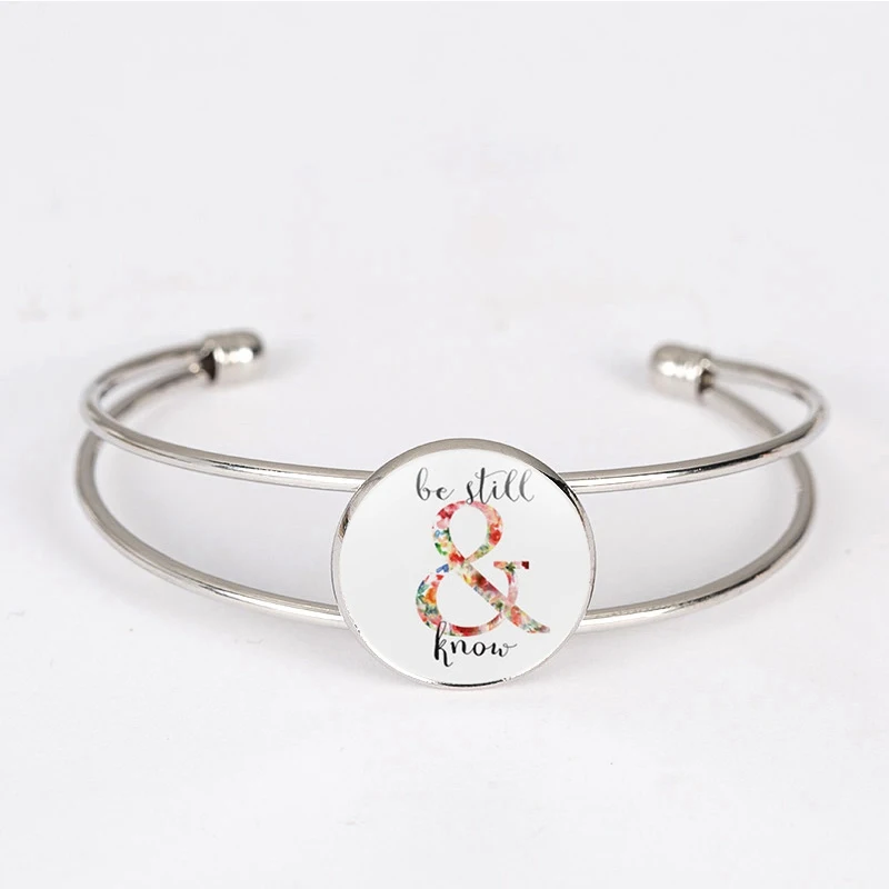 Новые продукты SUTEYI выпуклый стеклянный купол браслет с подвеской Библией новые
