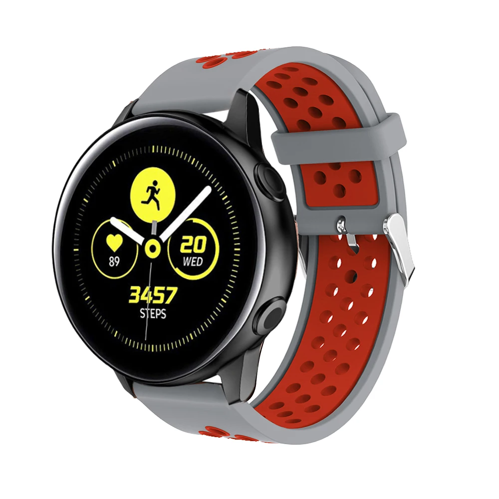 20 мм силиконовый спортивный ремешок для samsung Galaxy Watch активный резиновый сменный 42