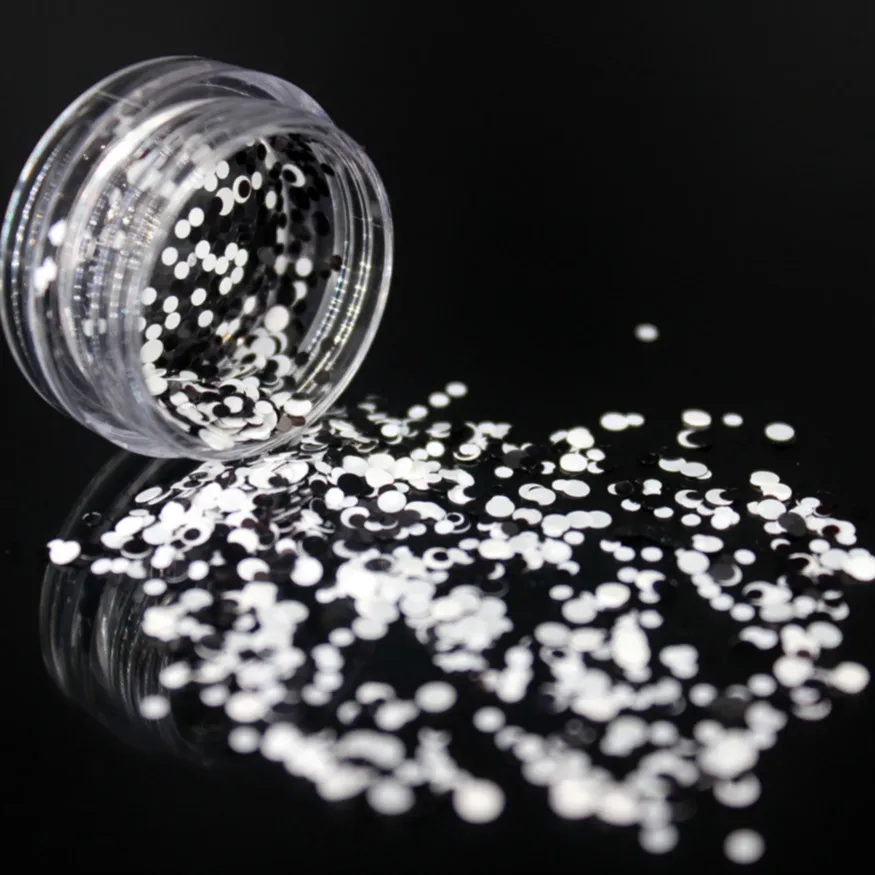 1 коробка Горячие смешанные цвета ультратонкие Блестки для ногтей блестящие