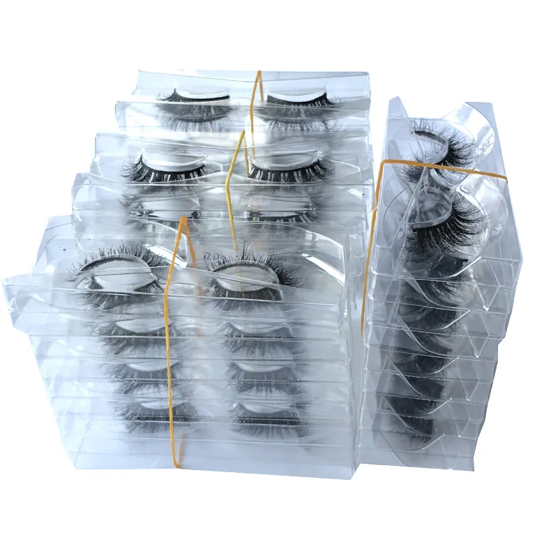 Оптовая продажа 3D настоящие норковые ресницы без коробки 30 пар только поднос