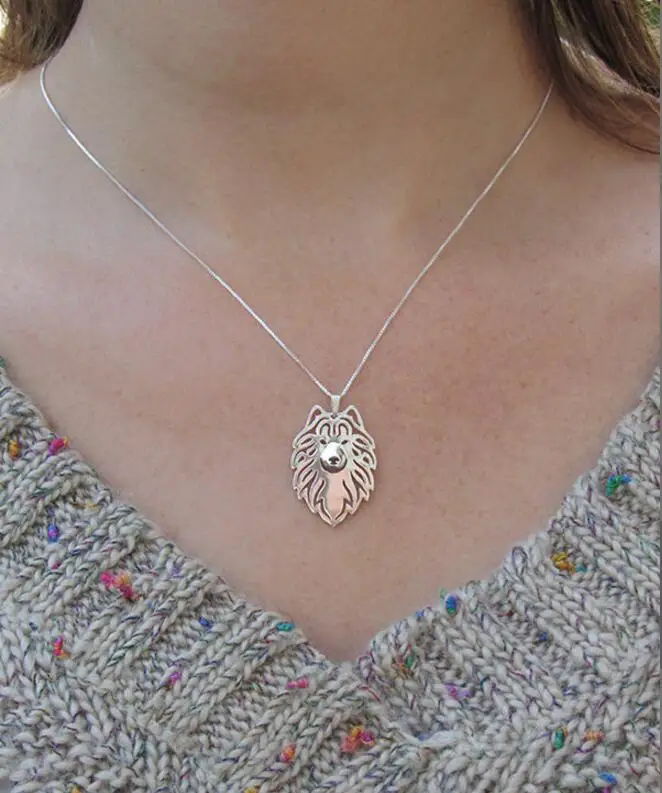 Новейший кулон с изображением самоеда ручной работы Женское Ожерелье чокер