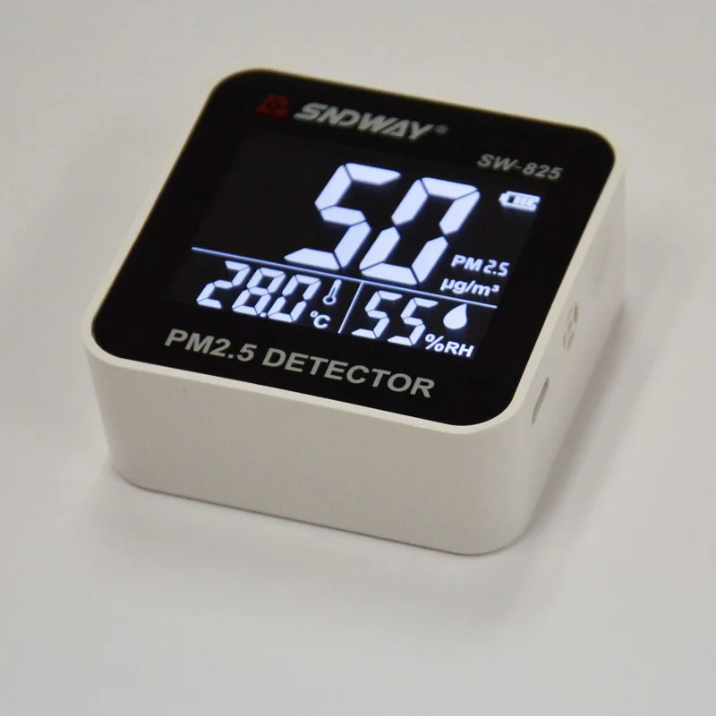 PM2.5 монитор Измеритель температуры и влажности детектор газа цифровой PM 2 5 тестер
