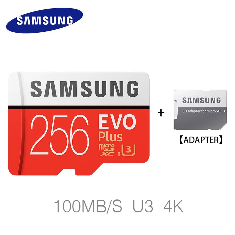 

100% original Samsung micro sd 128gb flash Memory card 100MB/s 32gb 64gb cartao de memoria Class 10 UHS-I U3 4K 256gb TF card