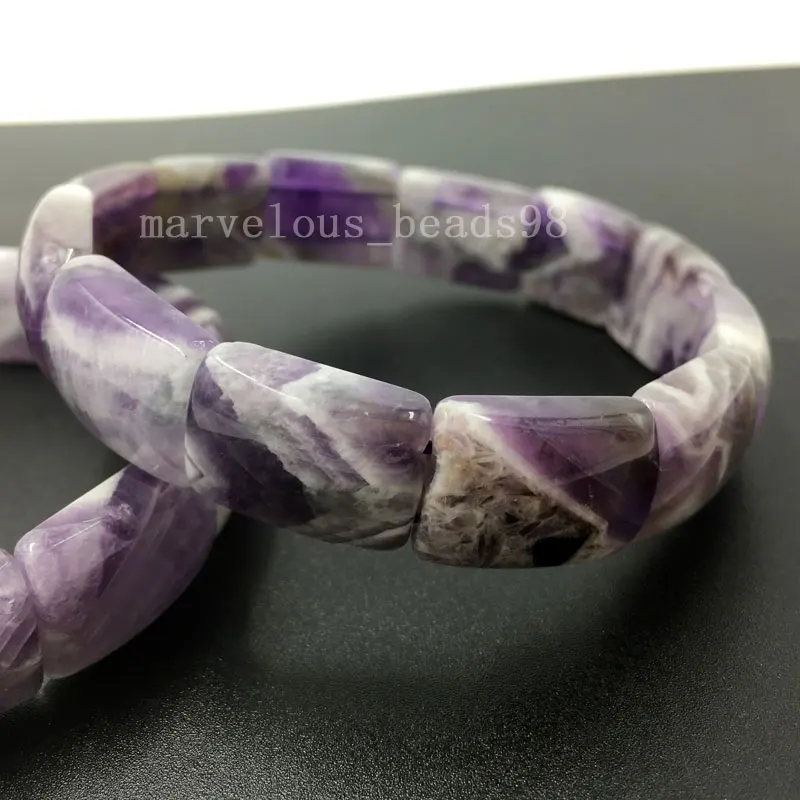 Purple Crystal G8456 Красивые ювелирные изделия Сердолик лазурит жаспе Родонит Сердолик Кристалл Эластичный браслет из бисера браслет 71/" PWB630 - Окраска металла: Purple Crystal G8456