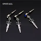 Оригинальный дизайн новая волна; Кепка Для Взрослых на открытом воздухе для ногтей для рокера серьги в стиле хип-хоп панк Мужская серьги крест Нержавеющаясталь серьги для мальчиков