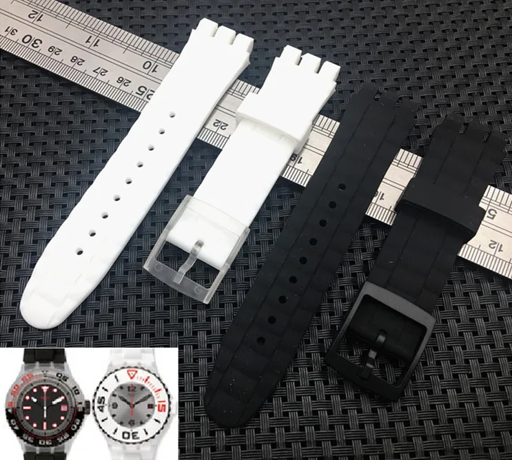 Резиновый ремешок для часов Swatch дайвинга спортивный мужских версия SUUB SUUB101