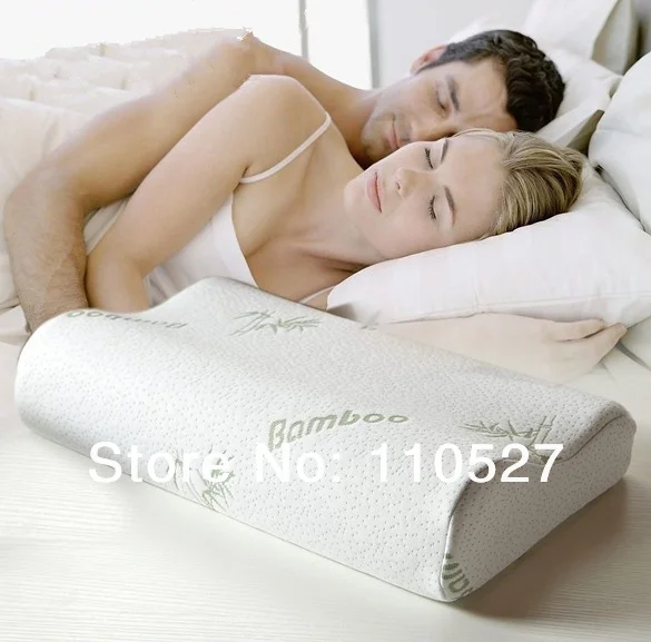 Бесплатная доставка 100% бамбуковое волокно подушка с медленным восстановлением