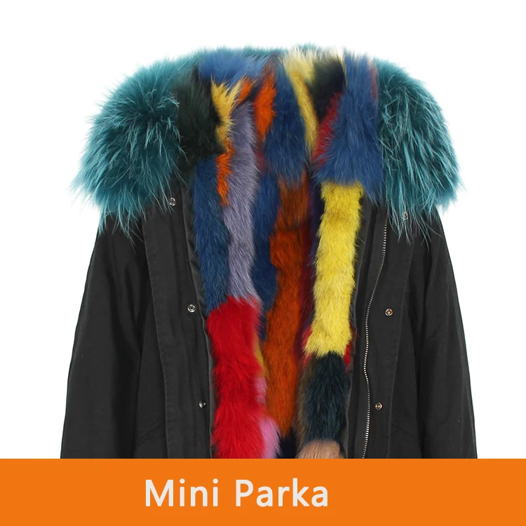 color 29 JAZZEVAR Новая куртка женская роскошная настоящая опушка из лисьего меха мини-парки большой енот мех с капюшоном пальто верхняя одежда зимняя куртка - Цвет: color 29