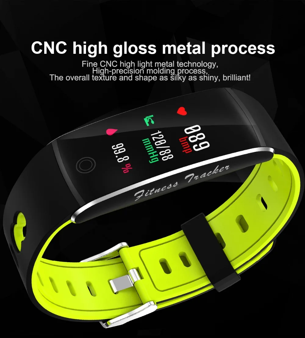 ZoneQuality F10 Smart Wristband IP67 Waterproof Color Fitness Tracker Sport Remote Control Band for Android iOS Phone pkm3 | Электроника